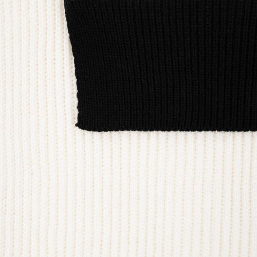 Шарф Snappy, белый с черным Шарф Snappy, белый с черным