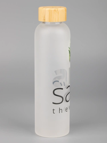 Бутылка для воды Nube, матовая с круговой шелкографией и UV-DTF-печатью Бутылка для воды Nube, матовая с круговой шелкографией и UV-DTF-печатью