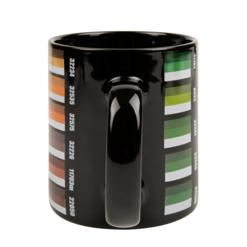 Кружка с декольной палитрой 2, черная Кружка с декольной палитрой 2, черная
