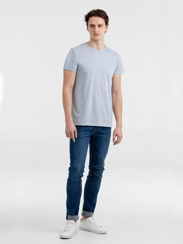 Футболка мужская Regent Fit 150, голубой меланж Футболка мужская Regent Fit 150, голубой меланж