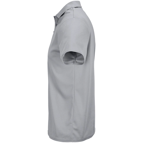 Рубашка поло унисекс Pitcher, серая Рубашка поло унисекс Pitcher, серая