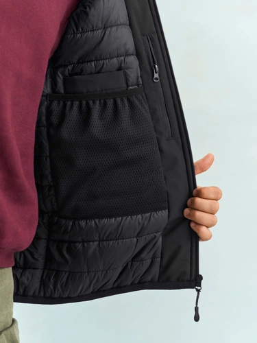 Жилет софтшелл унисекс Falcon BW, черный Жилет софтшелл унисекс Falcon BW, черный