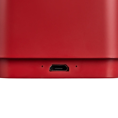 Беспроводная колонка с подсветкой гравировки Glim, красная Беспроводная колонка с подсветкой гравировки Glim, красная