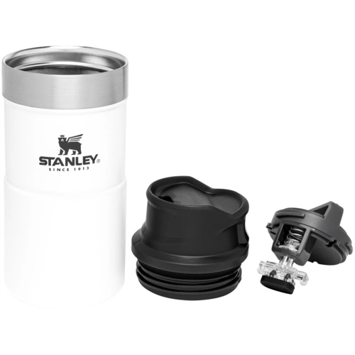 Термокружка Stanley Classic Trigger Action 250 One hand 2.0, белая Термокружка Stanley Classic Trigger Action 250 One hand 2.0, белая