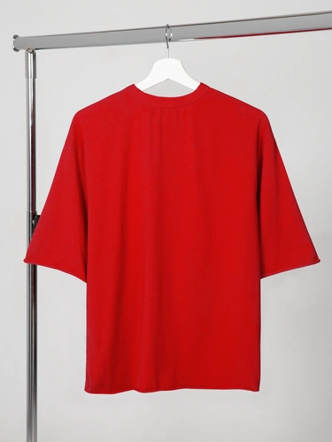 Футболка оверсайз Vozduh 2.0, красная Футболка оверсайз Vozduh 2.0, красная