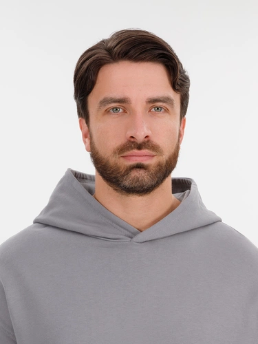 Худи оверсайз унисекс Outshine, серое Худи оверсайз унисекс Outshine, серое