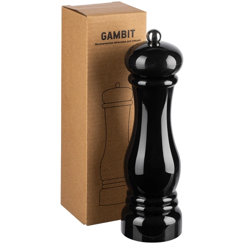 Механическая мельница для специй Gambit, черная Механическая мельница для специй Gambit, черная