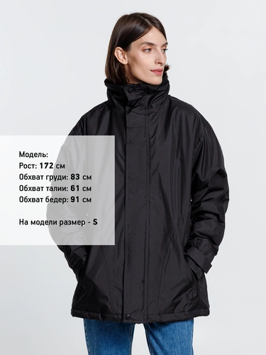 Парка унисекс Liubliana, черная Парка унисекс Liubliana, черная