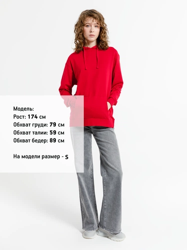 Худи унисекс Westray, красное Худи унисекс Westray, красное