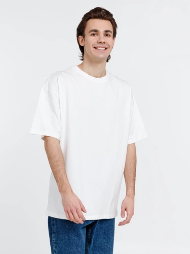 Футболка оверсайз унисекс Big Haul, молочно-белая Футболка оверсайз унисекс Big Haul, молочно-белая