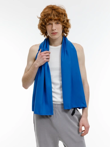 Полотенце спортивное Snaab, синее Полотенце спортивное Snaab, синее