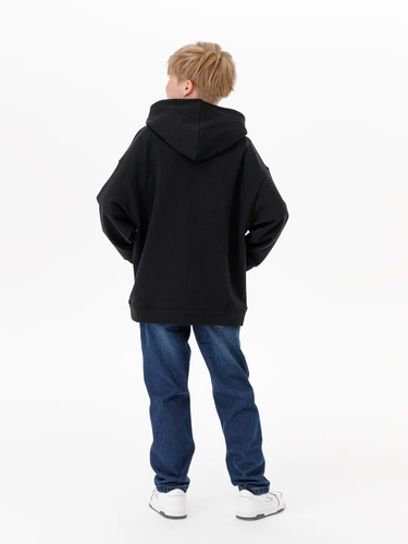 Худи детское оверсайз Houdini, черное Худи детское оверсайз Houdini, черное