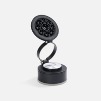 Вакуумная магнитная подставка airFix, черная с серым