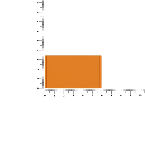 Лейбл из ПВХ Dzeta, M, оранжевый Лейбл из ПВХ Dzeta, M, оранжевый