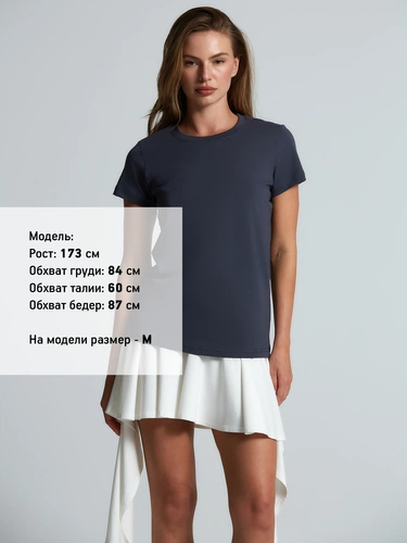 Футболка женская T-bolka Lady, темно-серая (графит) Футболка женская T-bolka Lady, темно-серая (графит)