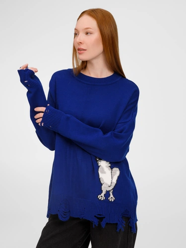 Джемпер Sharpick, темно-синий (кобальт) Джемпер Sharpick, темно-синий (кобальт)