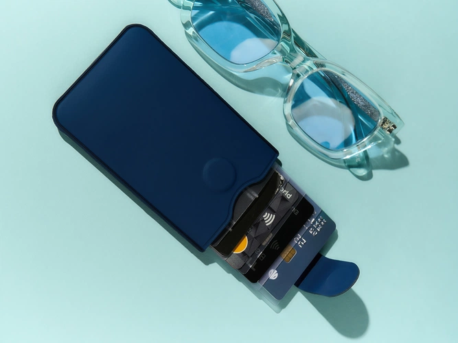 Чехол для карточек Faery, синий Чехол для карточек Faery, синий