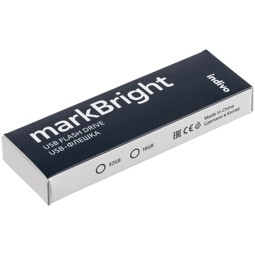 Флешка markBright с зеленой подсветкой, 16 Гб Флешка markBright с зеленой подсветкой, 16 Гб