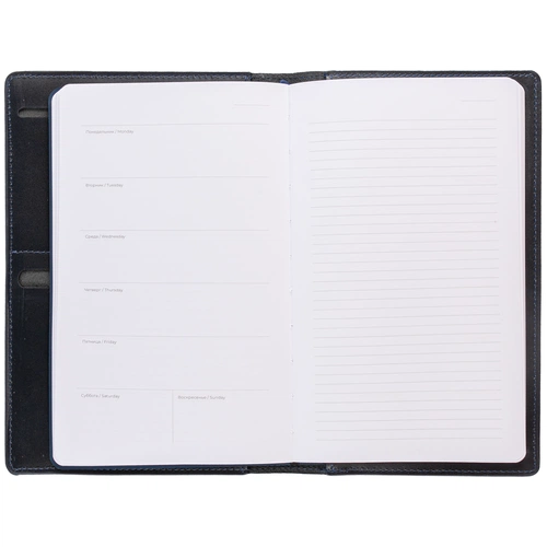 Еженедельник-портфолио Remini, недатированный, темно-синий Еженедельник-портфолио Remini, недатированный, темно-синий