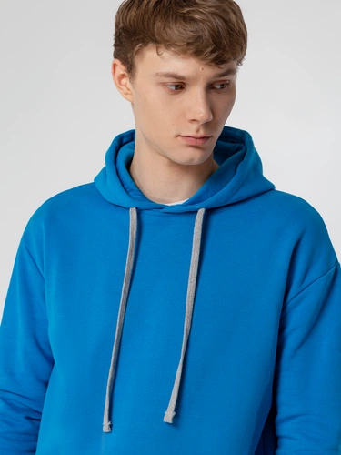 Толстовка с капюшоном Unit Kirenga Heavy, бирюзовая Толстовка с капюшоном Unit Kirenga Heavy, бирюзовая