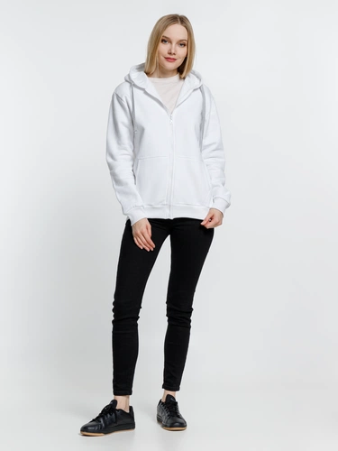Толстовка на молнии с капюшоном Siverga Heavy, белая (белоснежная) Толстовка на молнии с капюшоном Siverga Heavy, белая (белоснежная)
