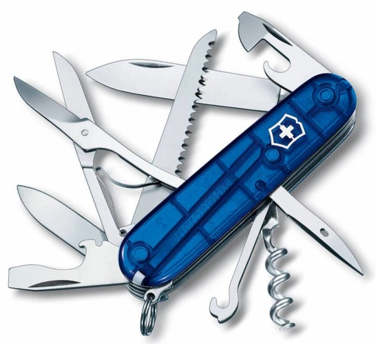 Офицерский нож Huntsman 91, прозрачный синий Офицерский нож Huntsman 91, прозрачный синий