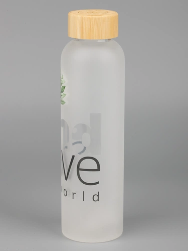 Бутылка для воды Nube, матовая с круговой шелкографией и UV-DTF-печатью Бутылка для воды Nube, матовая с круговой шелкографией и UV-DTF-печатью