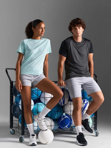 Футболка спортивная унисекс Vortex, ярко-бирюзовая Футболка спортивная унисекс Vortex, ярко-бирюзовая