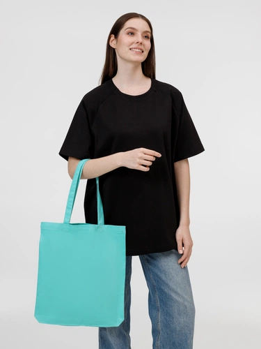 Холщовая сумка Avoska, бирюзовая Холщовая сумка Avoska, бирюзовая