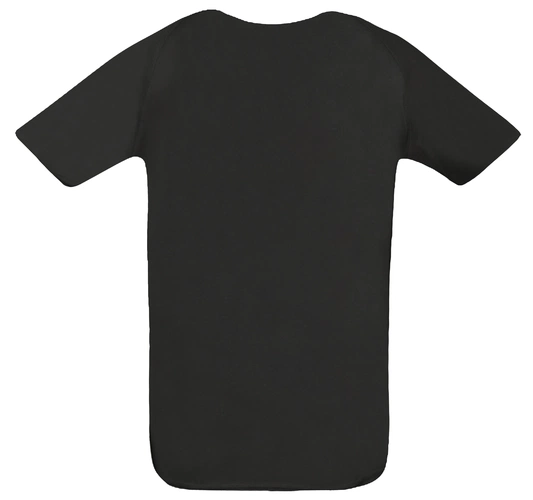 Футболка унисекс Sporty 140, черная Футболка унисекс Sporty 140, черная