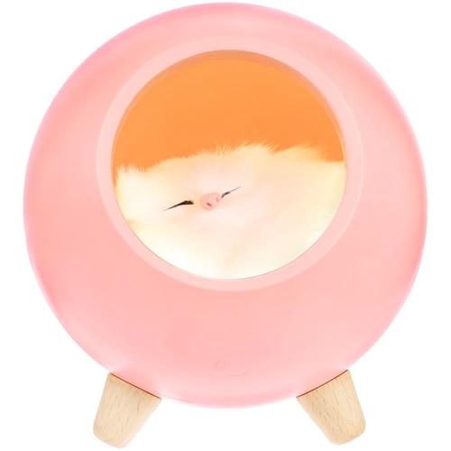 Беспроводная лампа-колонка Right Meow, розовая Беспроводная лампа-колонка Right Meow, розовая