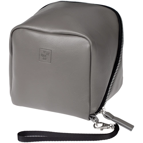 Дорожная косметичка Cubo, серая с логотипом Дорожная косметичка Cubo, серая с логотипом