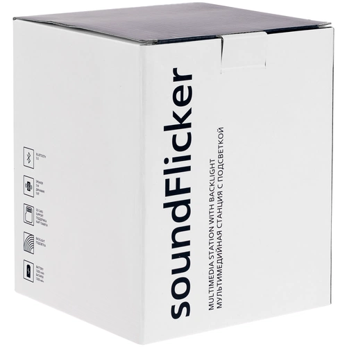 Беспроводная колонка с подсветкой soundFlicker, черная Беспроводная колонка с подсветкой soundFlicker, черная