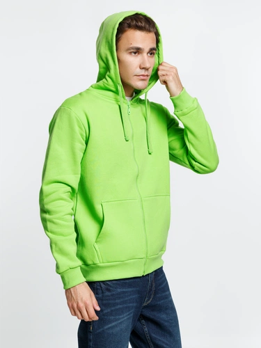 Толстовка на молнии с капюшоном Siverga Heavy 2.0, зеленое яблоко Толстовка на молнии с капюшоном Siverga Heavy 2.0, зеленое яблоко