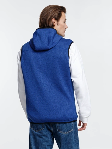 Жилет с капюшоном унисекс Gotland, синий Жилет с капюшоном унисекс Gotland, синий