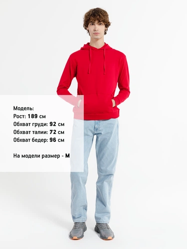 Худи унисекс Westray, красное Худи унисекс Westray, красное