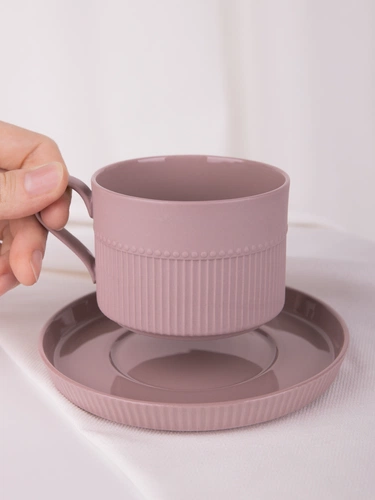 Чайная пара Pastello Moderno, розовая Чайная пара Pastello Moderno, розовая