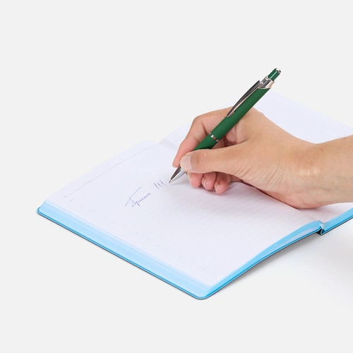 Ручка шариковая Chromos Soft Touch, зеленая Ручка шариковая Chromos Soft Touch, зеленая