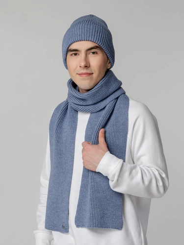 Шарф Tommi, голубой меланж Шарф Tommi, голубой меланж
