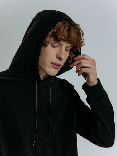 Худи унисекс Prima Vista, черное Худи унисекс Prima Vista, черное