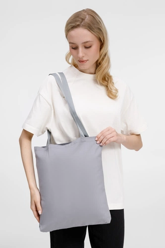 Шопер B4, серый с серыми ручками Шопер B4, серый с серыми ручками