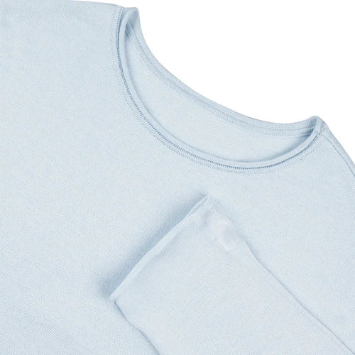 Лонгслив унисекс Siluetti Fuori, светло-голубой Лонгслив унисекс Siluetti Fuori, светло-голубой