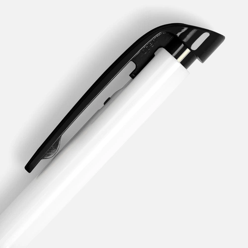 Ручка шариковая Favorite, белая с черным Ручка шариковая Favorite, белая с черным