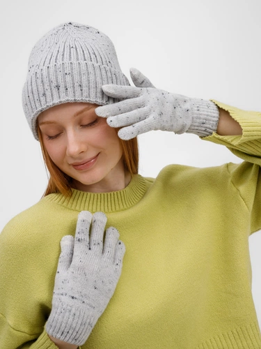 Перчатки сенсорные Spotti Senso, светло-серые Перчатки сенсорные Spotti Senso, светло-серые