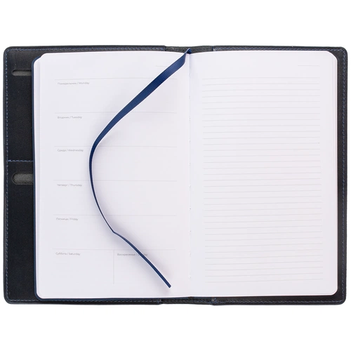 Еженедельник-портфолио Remini, недатированный, темно-синий Еженедельник-портфолио Remini, недатированный, темно-синий