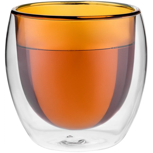 Стакан с двойными стенками Glass Bubble, желтый Стакан с двойными стенками Glass Bubble, желтый