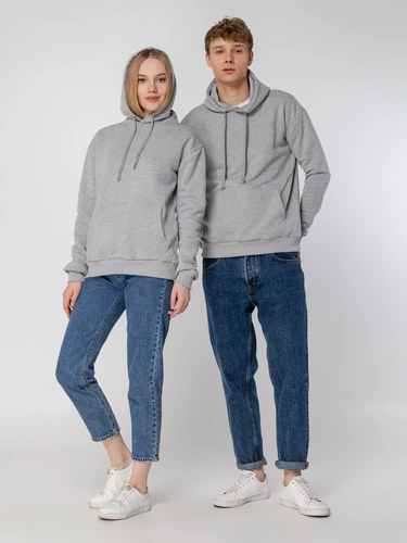 Толстовка с капюшоном Unit Kirenga Heavy, серый меланж Толстовка с капюшоном Unit Kirenga Heavy, серый меланж