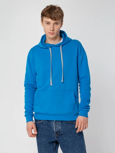 Толстовка с капюшоном Unit Kirenga Heavy, бирюзовая Толстовка с капюшоном Unit Kirenga Heavy, бирюзовая