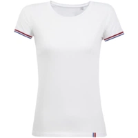 Футболка женская Rainbow Women, белая с ярко-синим