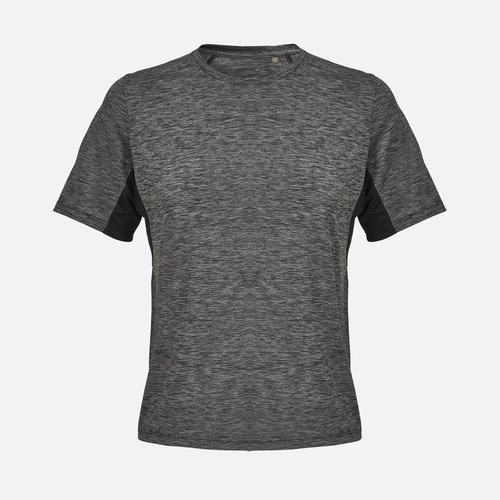 Футболка спортивная унисекс Storm, черный меланж Футболка спортивная унисекс Storm, черный меланж